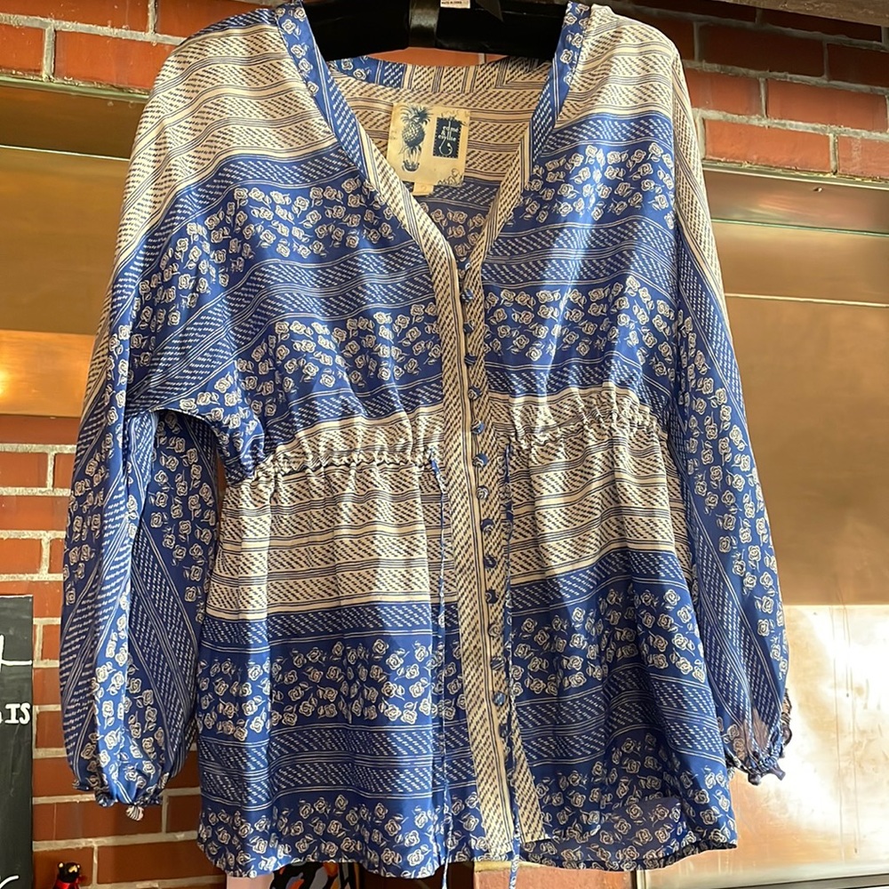 Blue blouse size 2